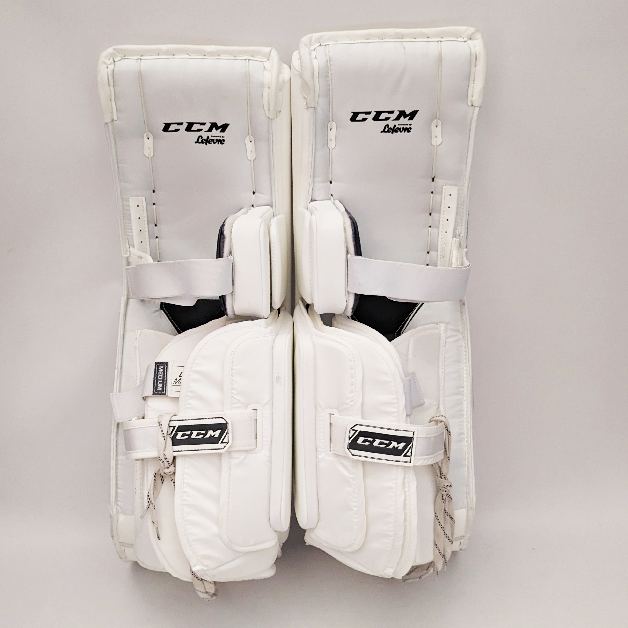 CCM Premier II - Used Pro Stock Senior Goalie Pads (White)