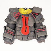 Warrior Ritual G4 - Plastron de gardien de but Pro Stock d'occasion (gris/rouge)