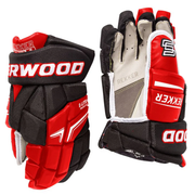 Gants de hockey Sherwood Rekker Legend 2 - Senior (noir/rouge/blanc)