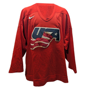 Nike - Maillot d'entraînement authentique rétro d'occasion de l'équipe américaine IIHF