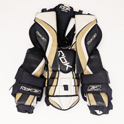 Reebok Premier Series II - Plastron de gardien junior d'occasion (blanc/noir/doré)