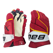 Bauer Vapor Hyperlite - Gant NHL Pro Stock - Brett Ritchie (Rouge/Jaune/Blanc)