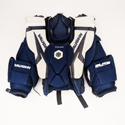 Vaughn SLR3 Pro Carbon – Plastron de gardien de but Pro Stock d'occasion (bleu)