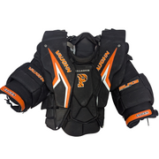Vaughn SLR3 Pro Carbon – Plastron de gardien de but Pro d'occasion (noir/orange)