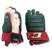 CCM HG97 - Gant NHL Pro Stock - Nick Seeler (Vert/Rouge/Or)
