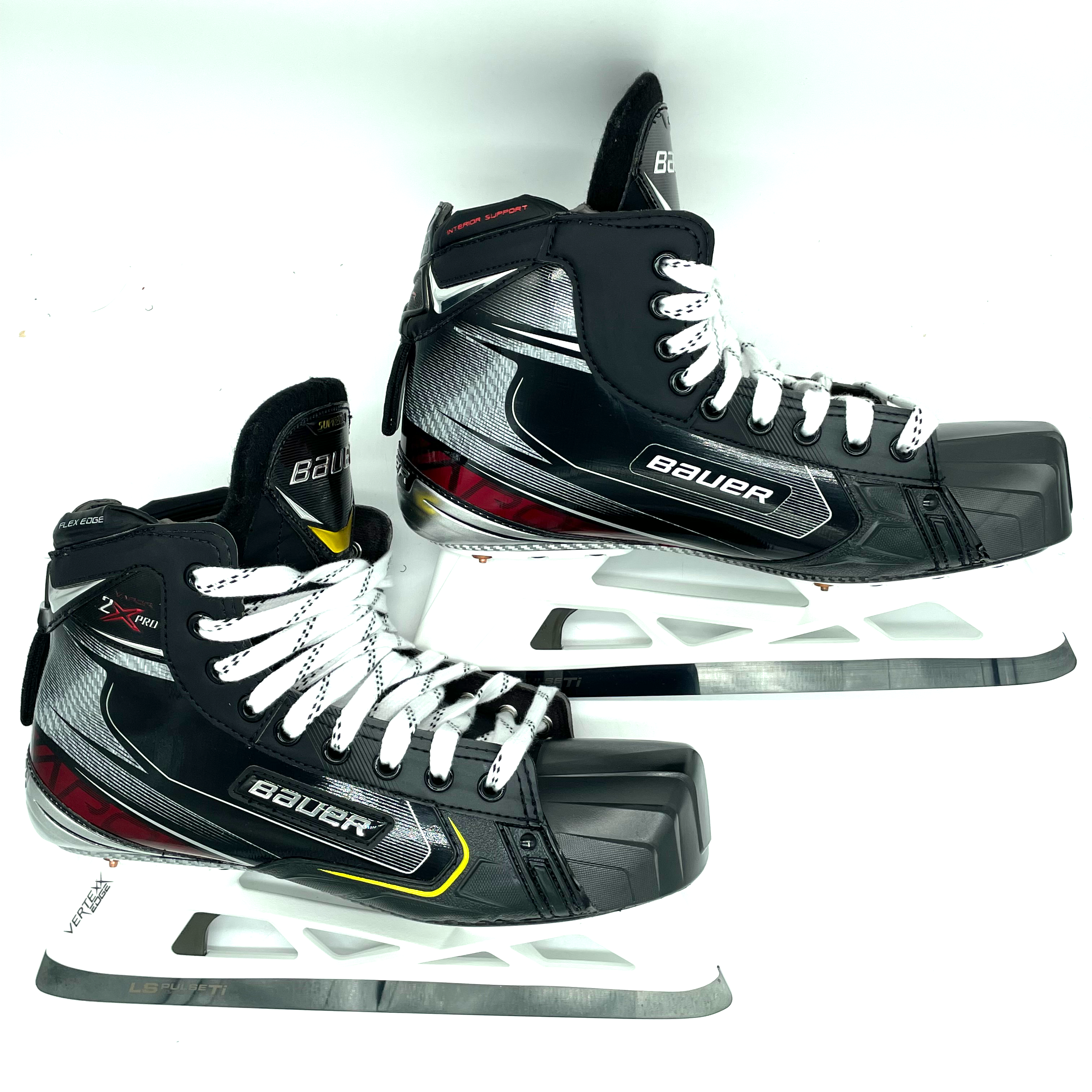 Bauer Vapor 2X Pro – Patins de gardien de but Pro Stock – Taille 10,5D – Felix Sandstrom