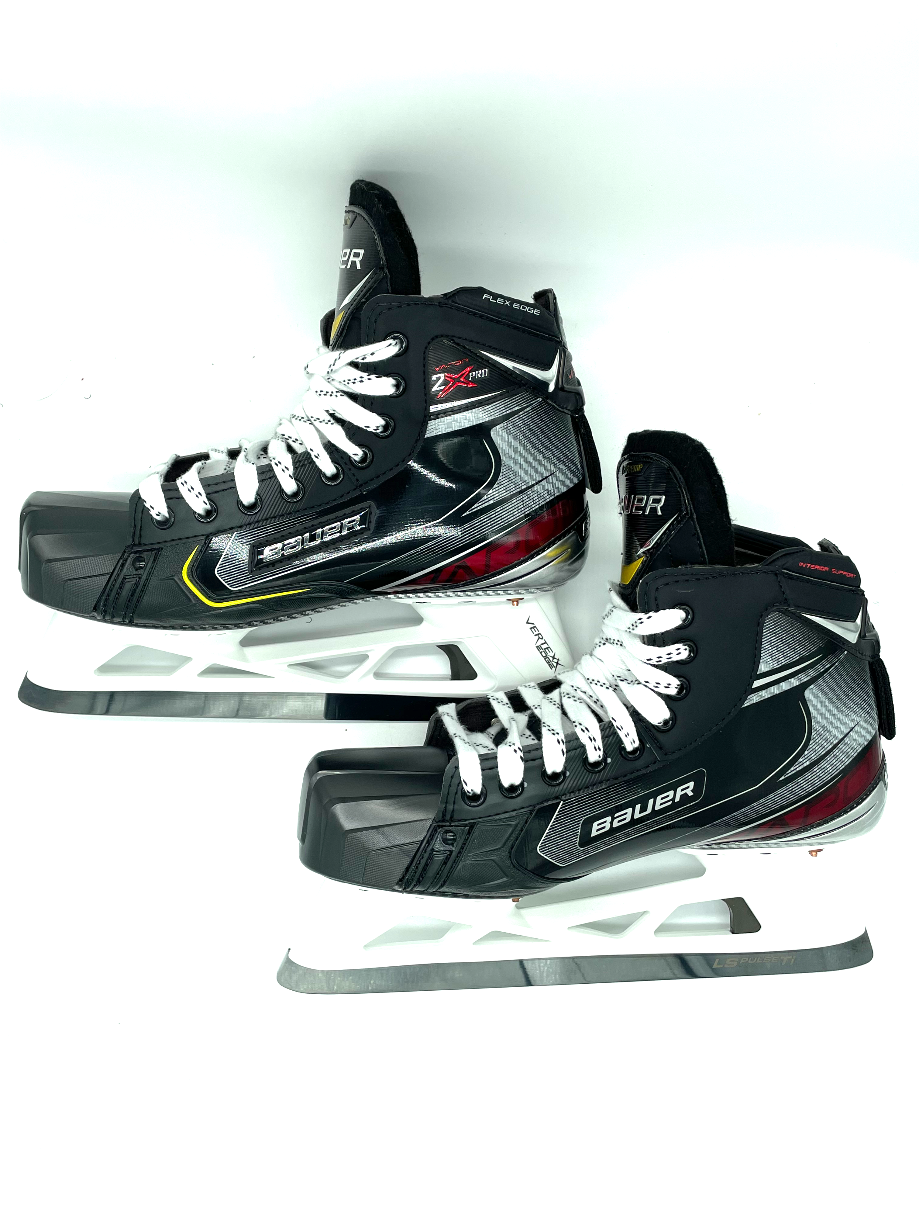 Bauer Vapor 2X Pro – Patins de gardien de but Pro Stock – Taille 10,5D – Felix Sandstrom