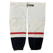 OHL - Chaussettes de hockey CCM d'occasion (blanches/noires/rouges)
