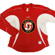 AHL - Maillot d'entraînement CCM d'occasion - Stockton Heat (rouge)