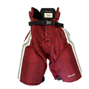 Bauer Nexus - Pantalon de hockey d'occasion pour femme (marron/blanc/argent)