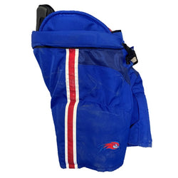 CCM HP45X - Pantalon de hockey NCAA Pro Stock d'occasion (bleu/rouge/blanc)