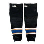 LNH - Chaussettes de hockey Adidas Pro Stock d'occasion - Capitals de Washington (noires)
