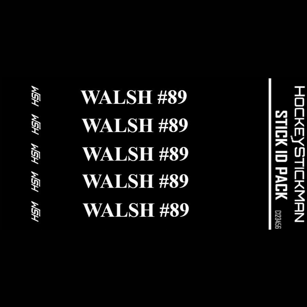 Hockey Stick ID Packs (Labels)