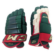 CCM HG97 - Gant NHL Pro Stock - Nico Sturm (Vert/Rouge/Or)