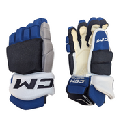 CCM HGTKPP - Gant NHL Pro Stock - Alternatif du Lightning de Tampa Bay (Bleu/Noir/Blanc)