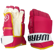 Warrior Alpha QX - Gant NHL Pro Stock - Jarred Tinordi (Rouge/Jaune/Blanc)