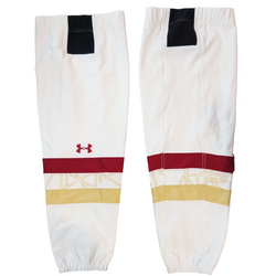 NCAA - Used Under Armour Hockey Socks (White/Gold/Burgundy)