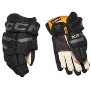CCM Tacks XR Pro Gloves - Youth (Black/Graphite Grey)