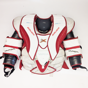 Bauer Vapor 1X - Plastron de gardien de but Pro Stock d'occasion (blanc/rouge)