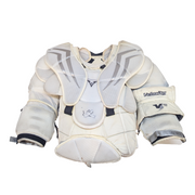 Vaughn V6 2200 - Plastron de gardien de but Pro Stock d'occasion (blanc)