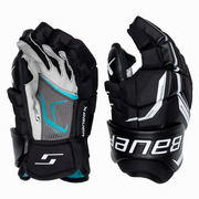Bauer Supreme F40 Hockey Gloves - Intermediate (Black/White)