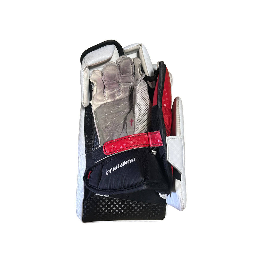 Vaughn Velocity V10 - Used Pro Stock Goalie Full Set (White/Red/Black)