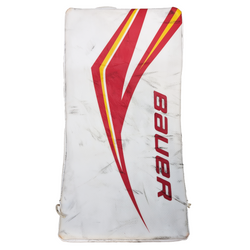 Bauer Vapor HyperLite - Ensemble complet de gardien de but Pro Stock d'occasion AHL (blanc/rouge/jaune)
