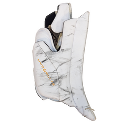 Bauer Vapor HyperLite - Ensemble complet de gardien de but Pro Stock d'occasion AHL (blanc/rouge/jaune)