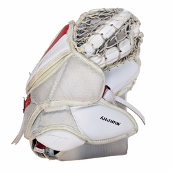 Bauer Vapor HyperLite - Ensemble complet de gardien de but Pro Stock d'occasion AHL (blanc/rouge/jaune)