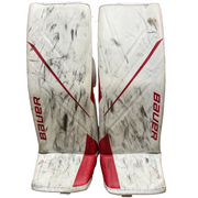 Occasion – Coussinets de gardien Bauer Vapor Hyperlite Pro Stock (blanc/rouge)