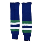 Chaussettes tricotées SP - (Bleu/Vert/Blanc)