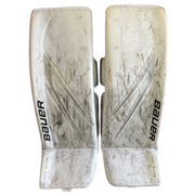 Bauer Vapor HyperLite 2 - Jambières de gardien Pro d'occasion (blanches)