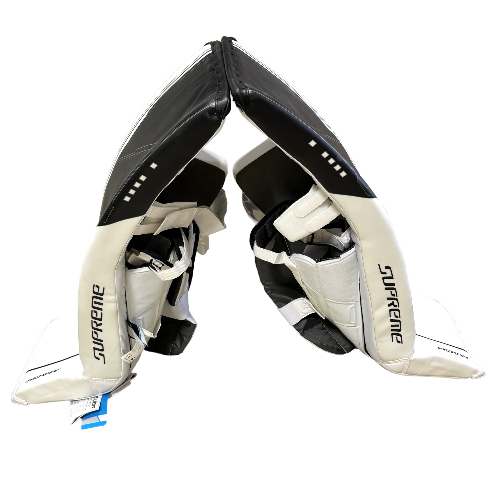 Bauer Supreme Mach - New Pro Stock Goalie Pads (White/Black)