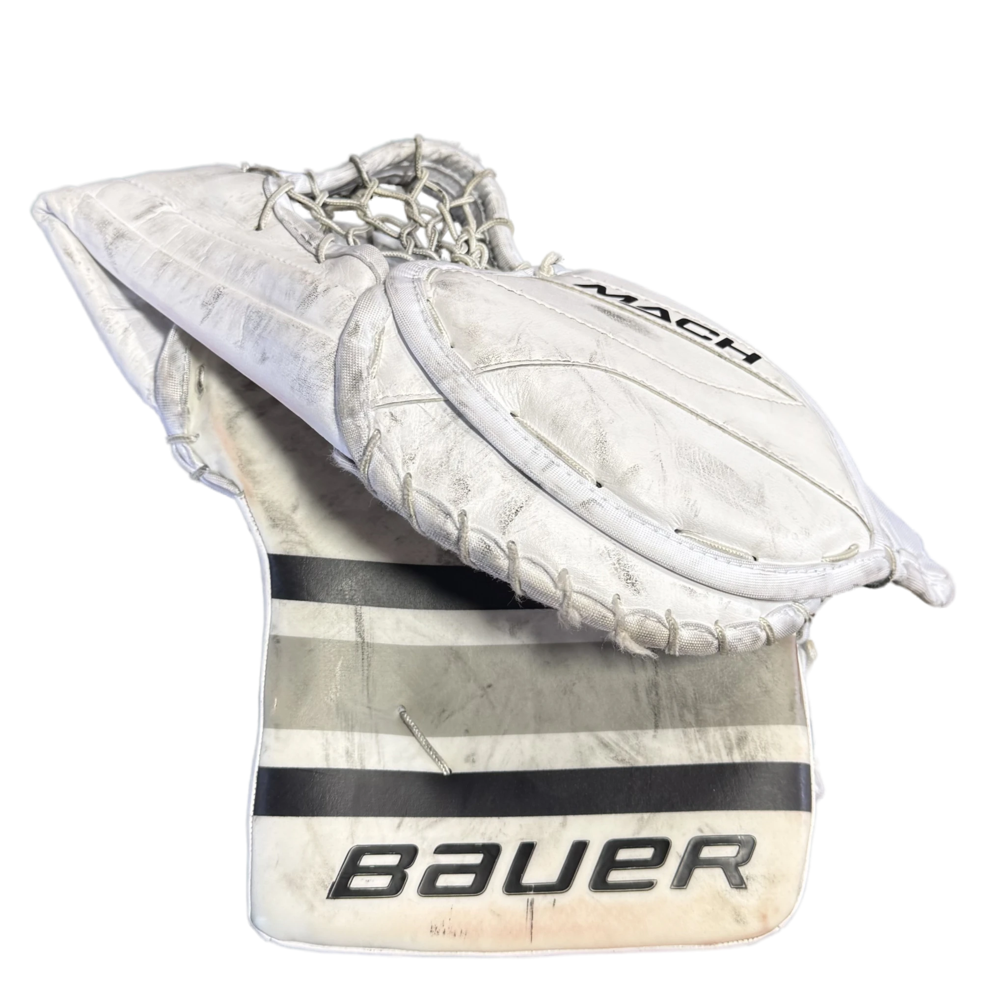 Bauer Vapor 2X Pro - Used NCAA Pro Stock Goalie Glove (White)