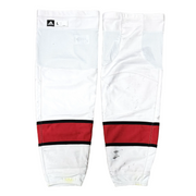 NHL - Used Adidas Pro Stock Hockey Socks - Carolina Hurricanes (White/Red/Black)