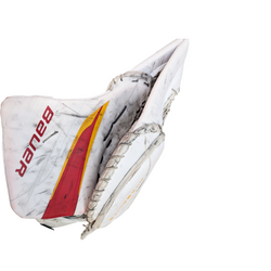 Bauer Vapor HyperLite - Ensemble complet de gardien de but Pro Stock d'occasion (blanc/rouge/jaune)