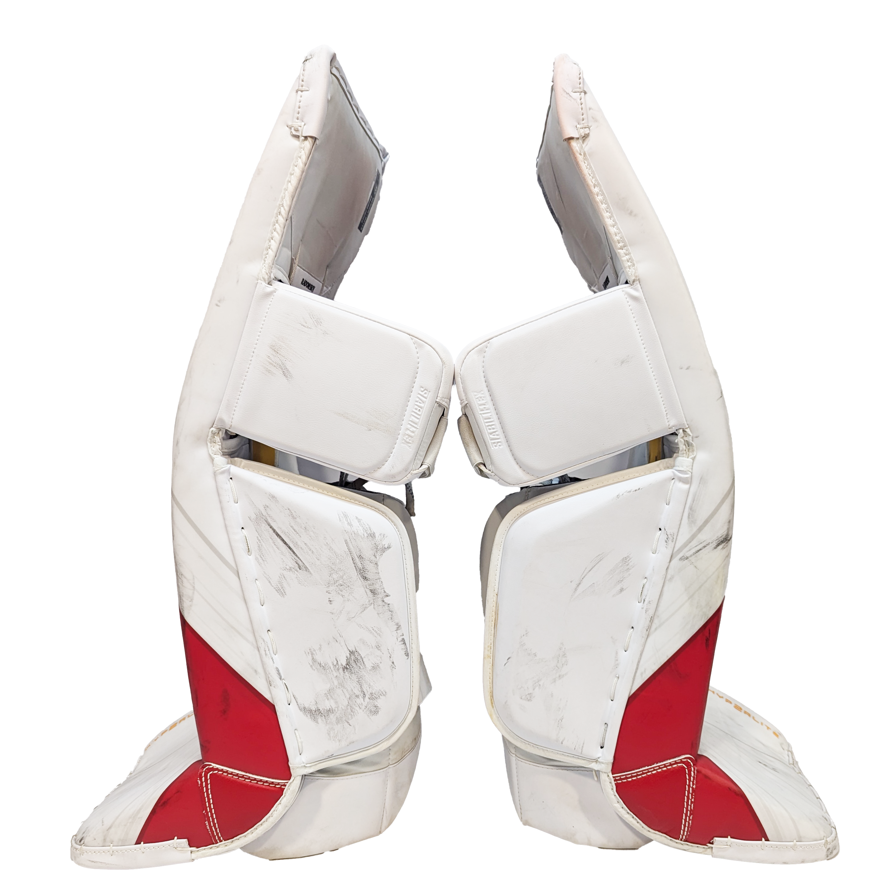 Bauer Vapor HyperLite - Ensemble complet de gardien de but Pro Stock d'occasion (blanc/rouge/jaune)