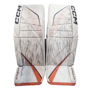Extreme Flex 6 - Jambières de gardien de but NCAA d'occasion (blanc/orange)