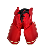 CCM HP45 - Pantalon de hockey professionnel NHL - Flames de Calgary (rouge/blanc)
