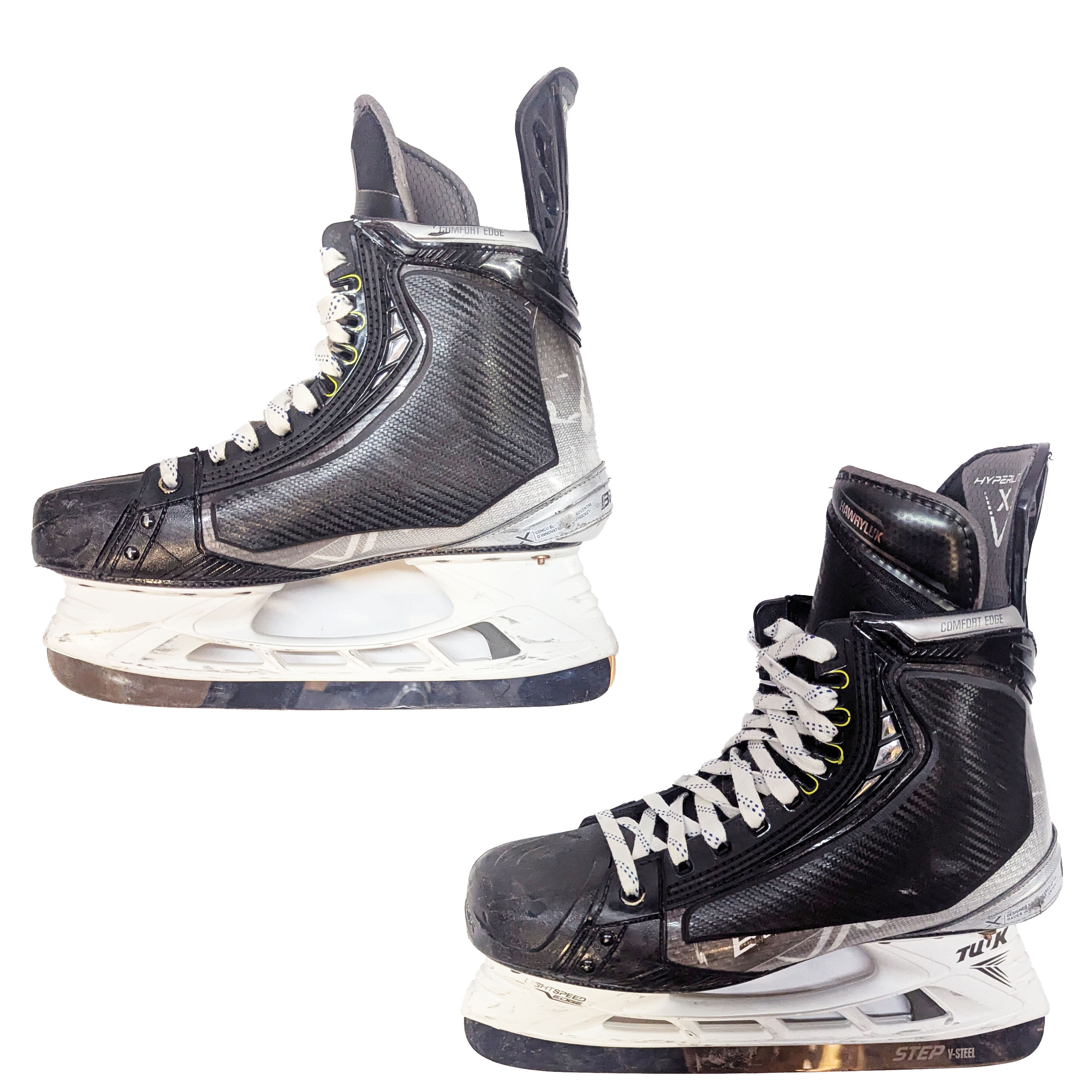 Bauer Vapor Hyperlite - Used Pro Stock Hockey Skate with Shot Blockers - Size 8.5