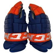 CCM HG97XP - Used NHL Pro Stock Glove - New York Islanders (Blue/Orange)