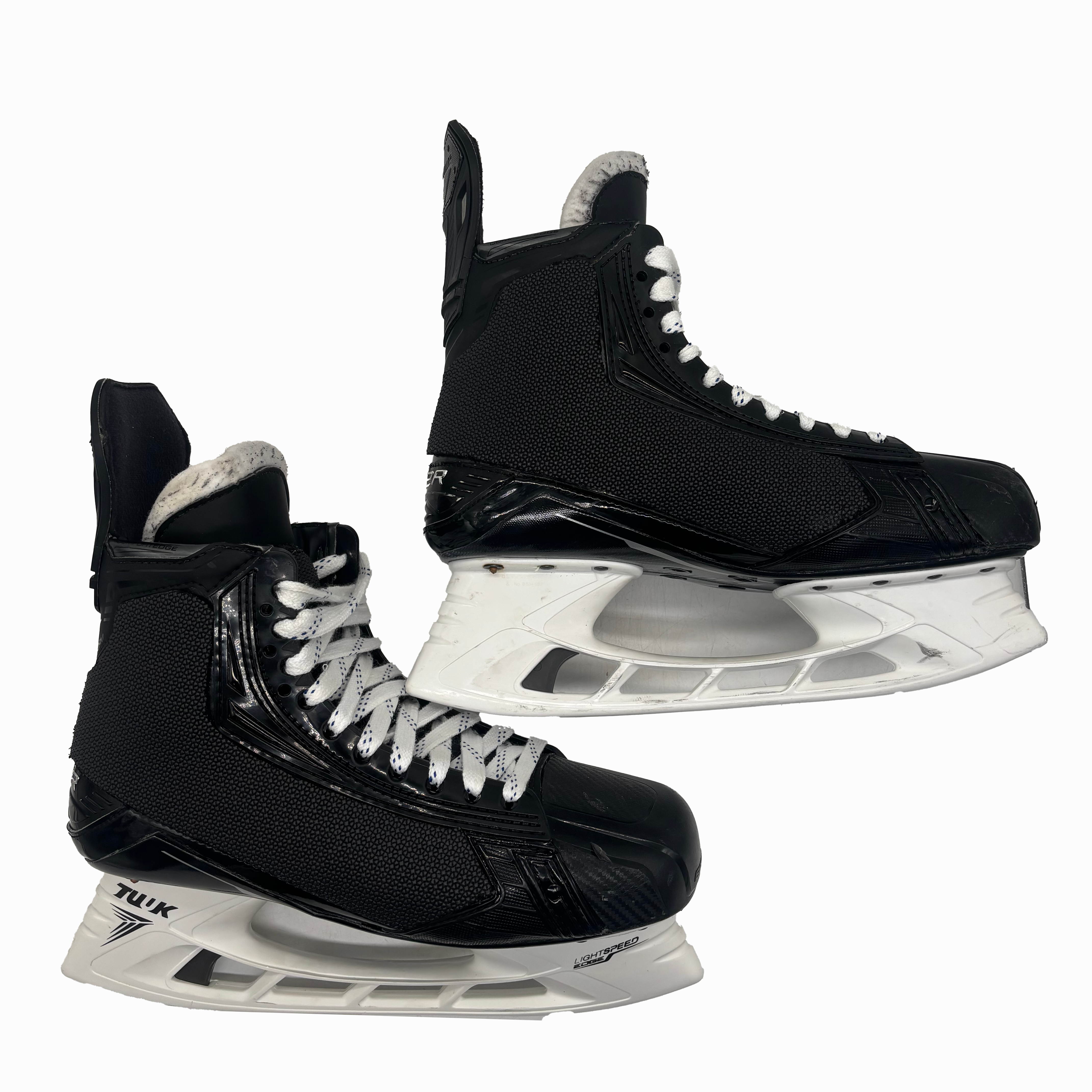 Bauer Supreme Mach - Used Pro Stock Hockey Skate With Shot Blockers - Size 10E