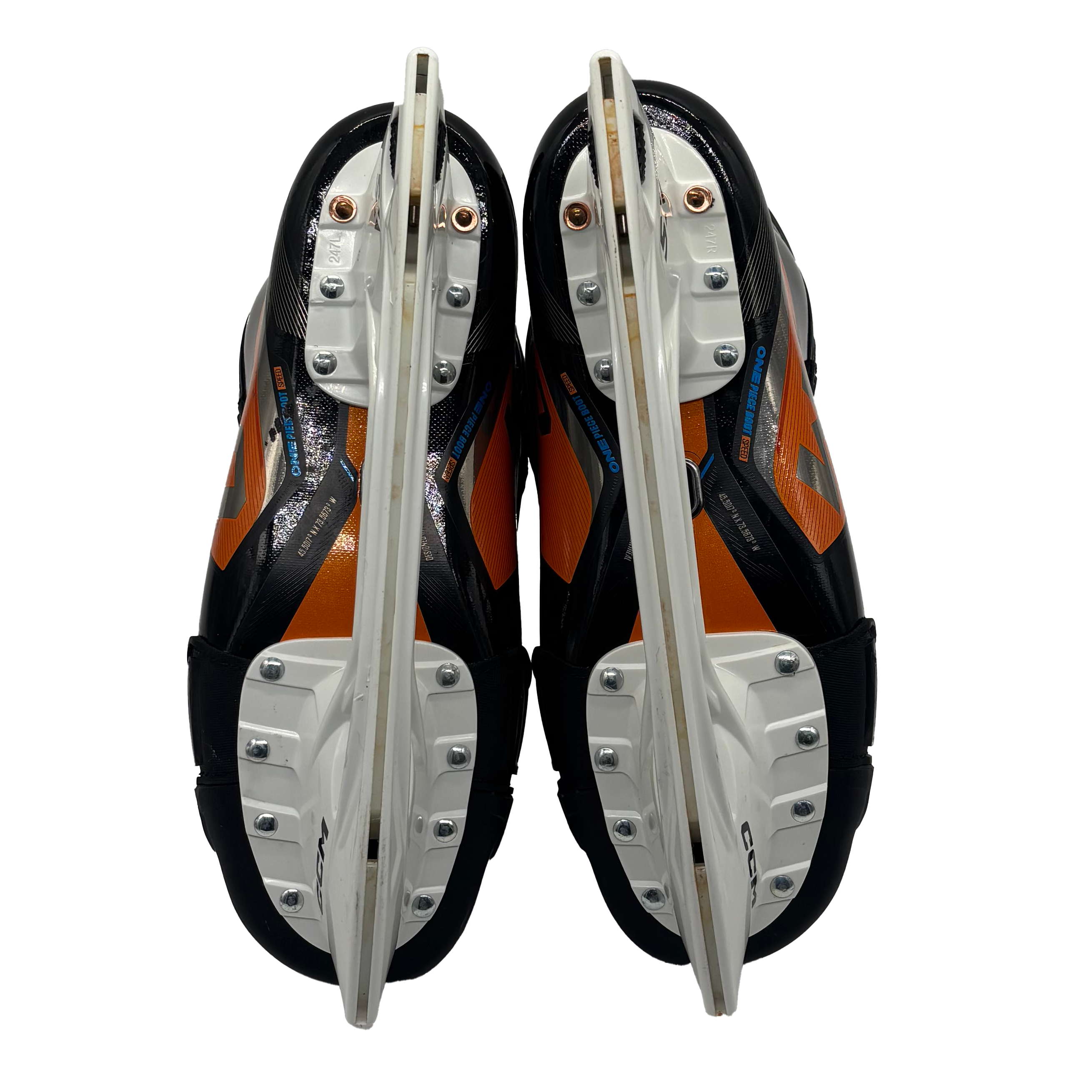 CCM Jetspeed FT6 Pro - Pro Stock Hockey Skates - Size 5.5D (Orange)