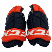 CCM HGTK - Used NHL Pro Stock Glove - New York Islanders (Navy/Orange)