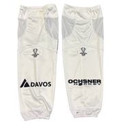 Team Canada Used Spengler Cup Hockey Socks (White)