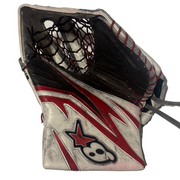 Brians Optik 2 - Used NCAA Pro Stock Goalie Glove (Brown/White/Red)
