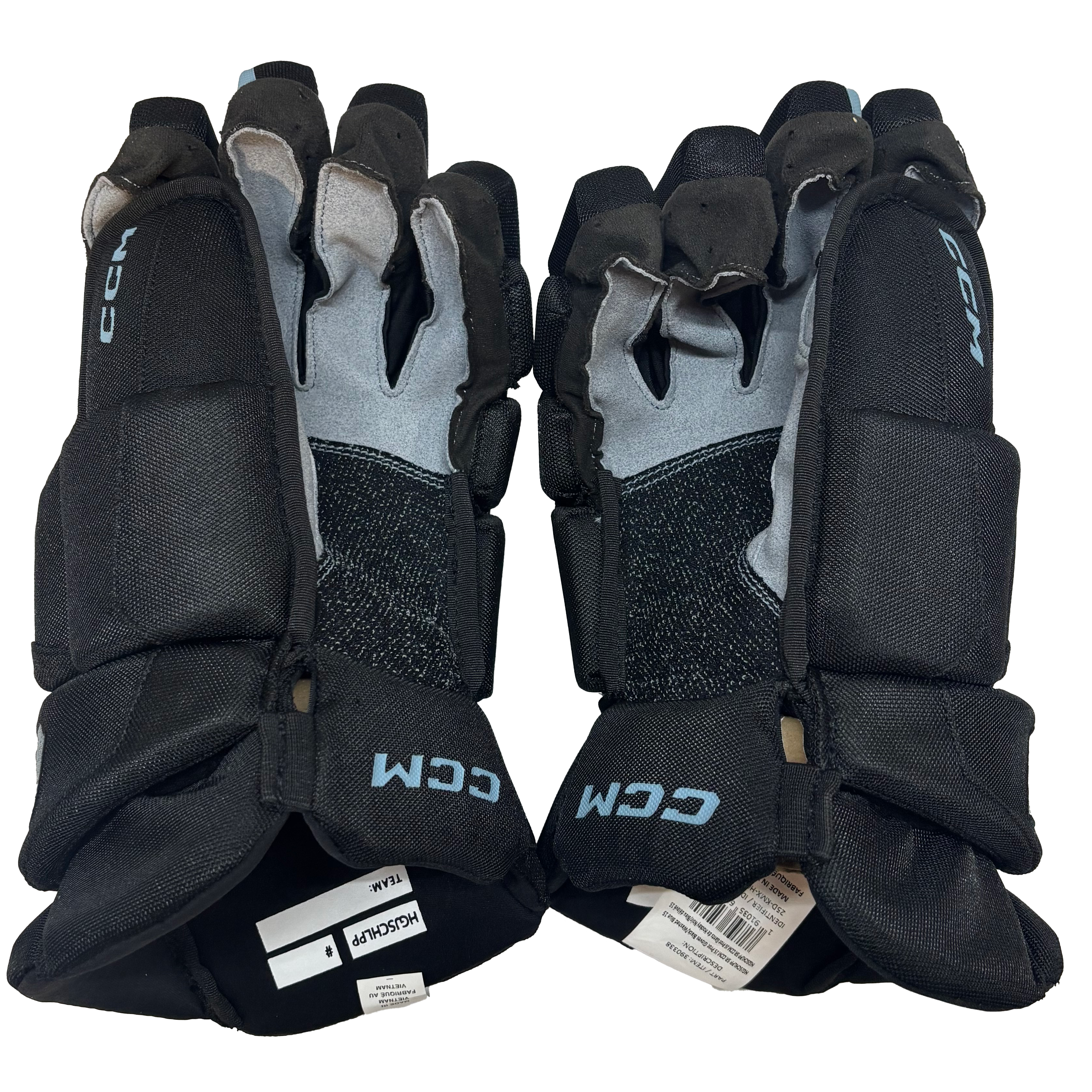 CCM HGJSPP - WHL Pro Stock Glove (Black/Teal)