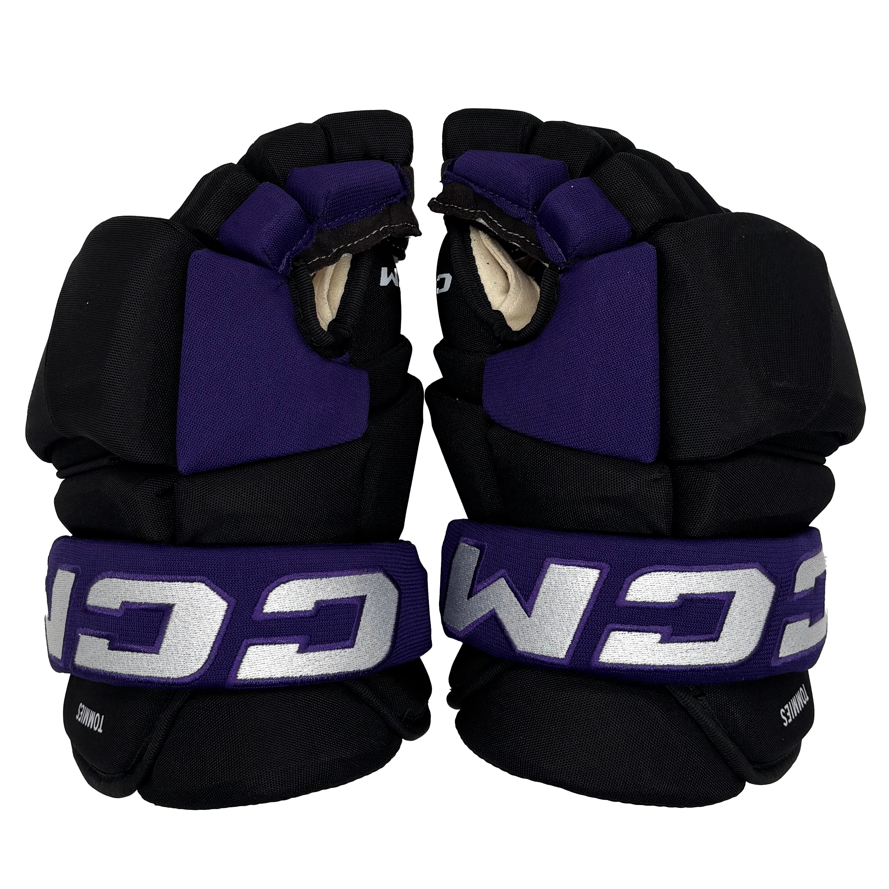CCM HG43PP - NCAA Pro Stock Hockey Glove (Black/Purple)