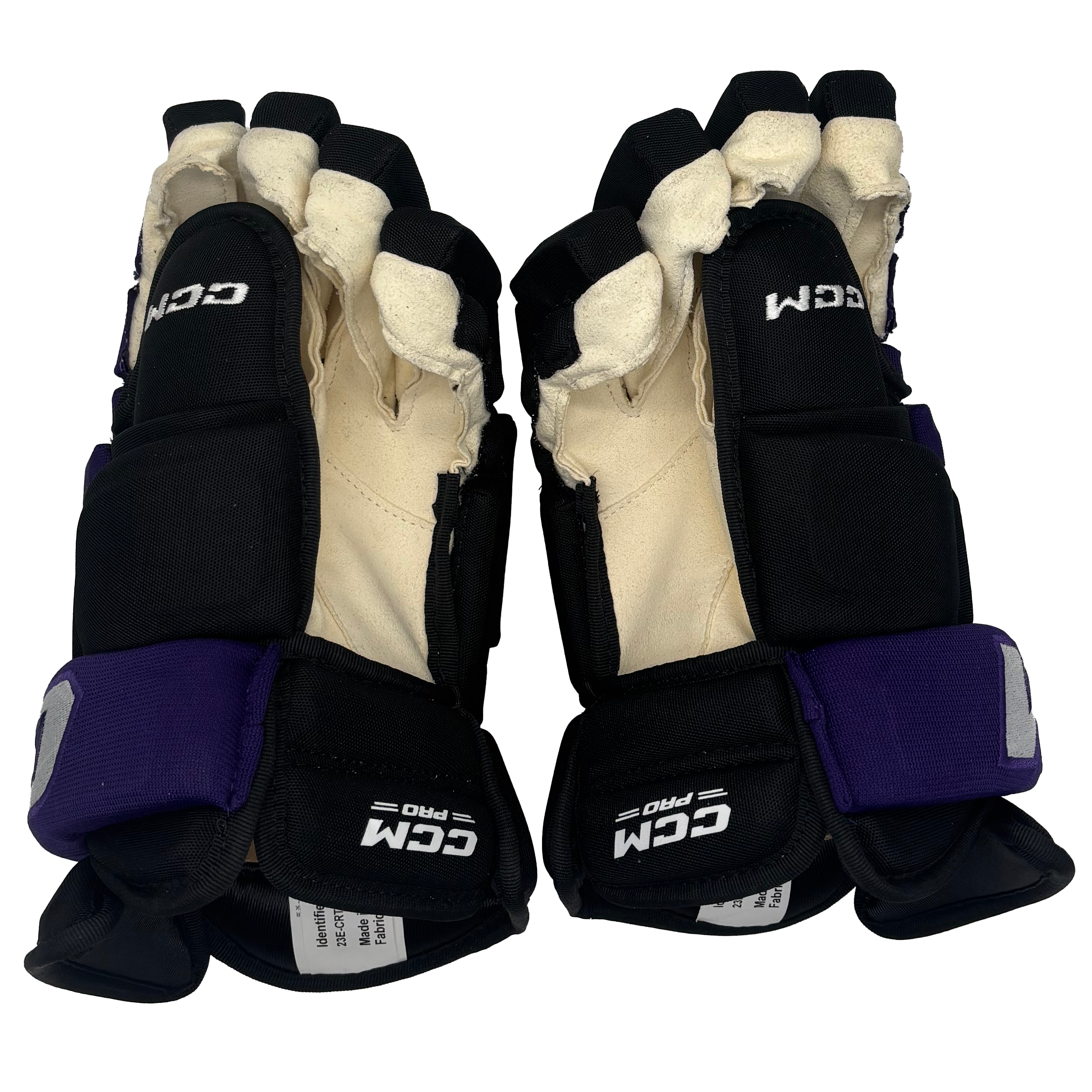 CCM HG97PP - NCAA Pro Stock Hockey Glove (Black/Purple)