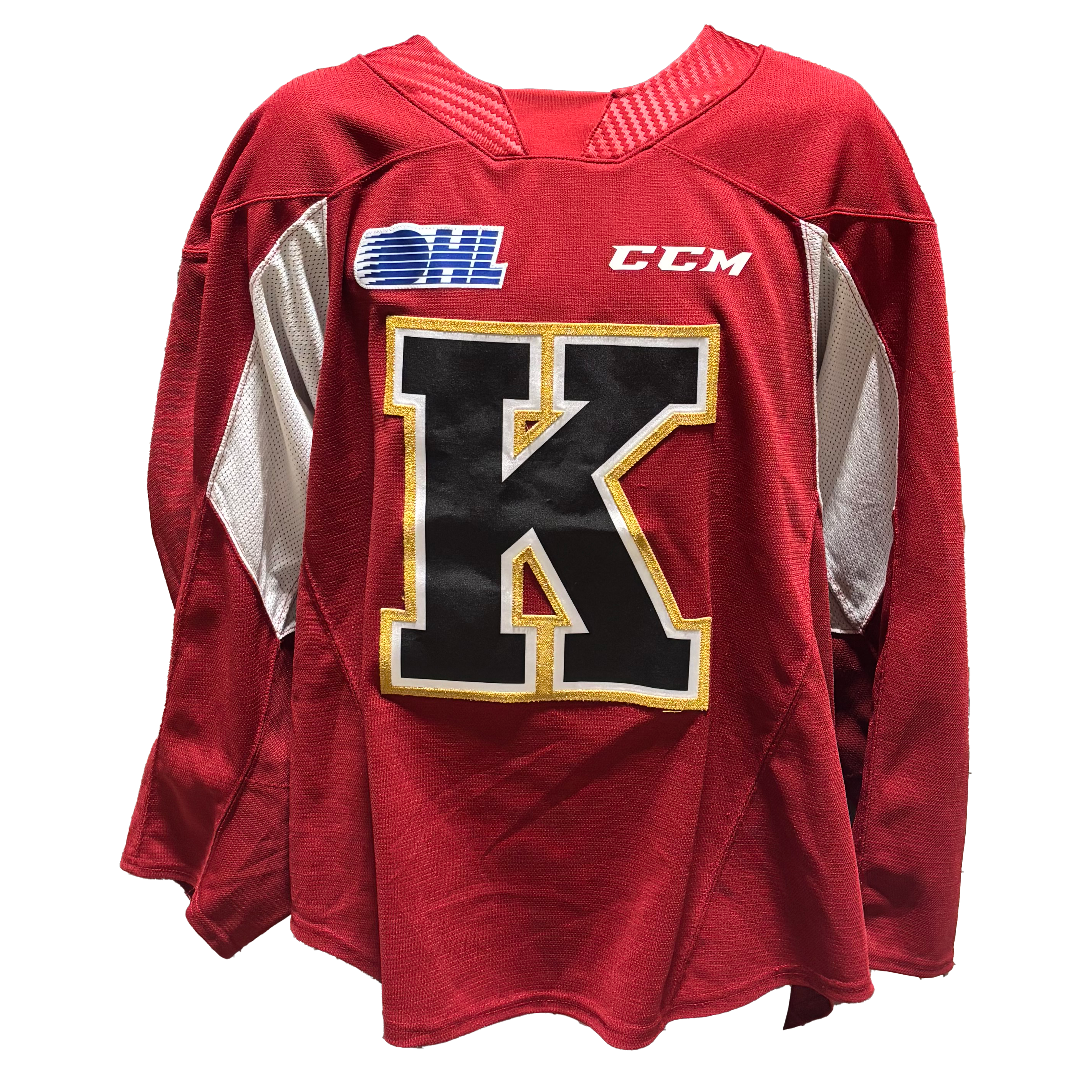 OHL - Used CCM Practice Jersey - Kingston Frontenacs (Burgundy)